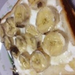 白い朝食♪ヨーグルトバナナトースト